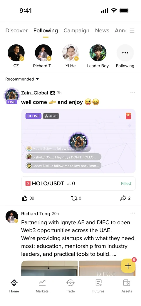 Binance 401