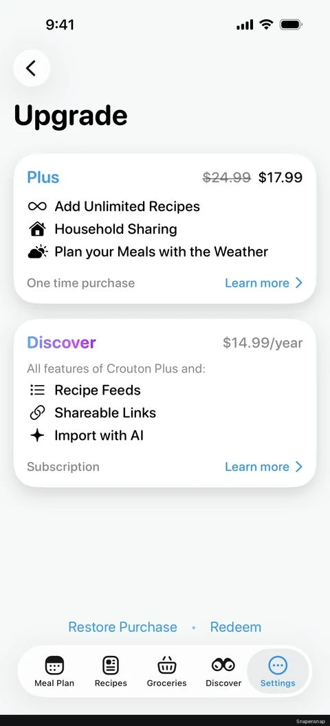 Подписка на Discover plan 2