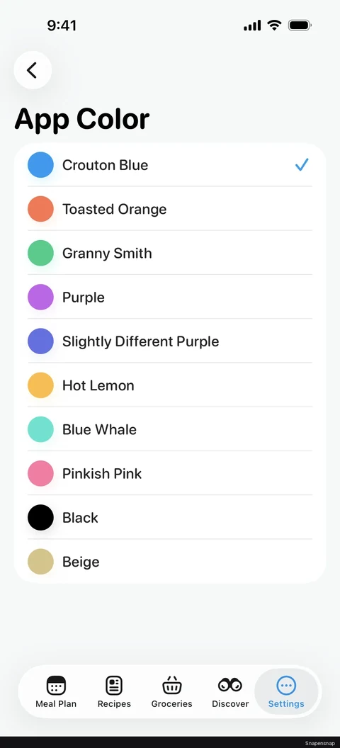 Смена app color 2