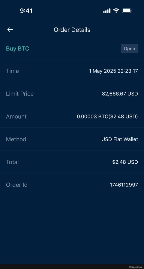 Отмена an order (limit order) 2