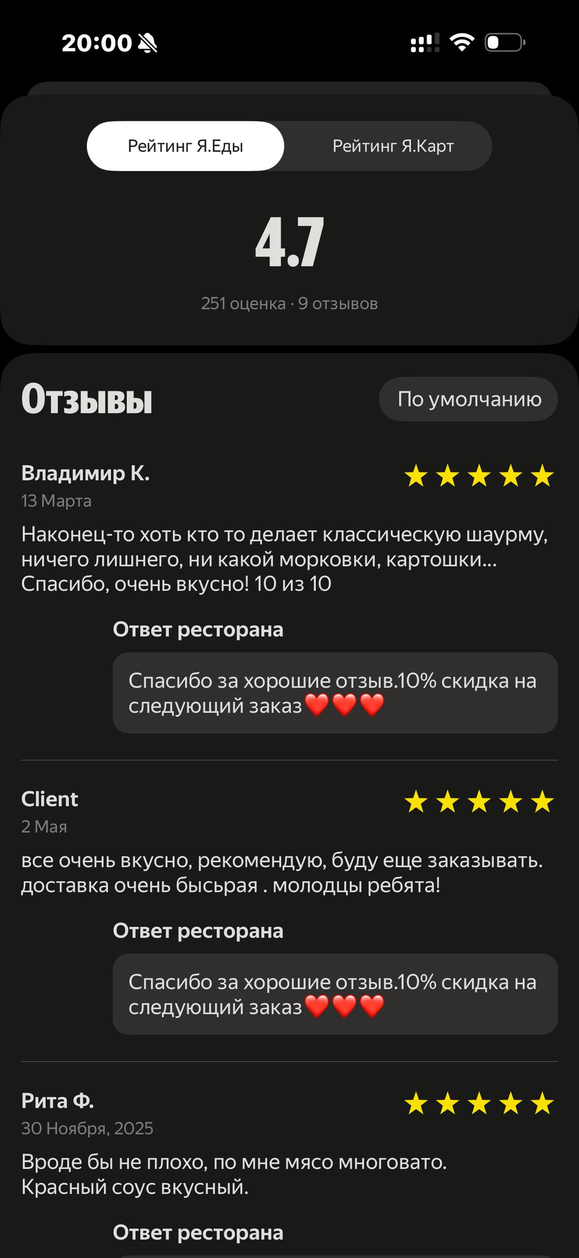 Деливери · Галерея · 97