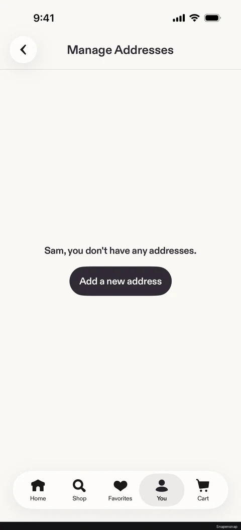 Сценарий: Manage addresses 2