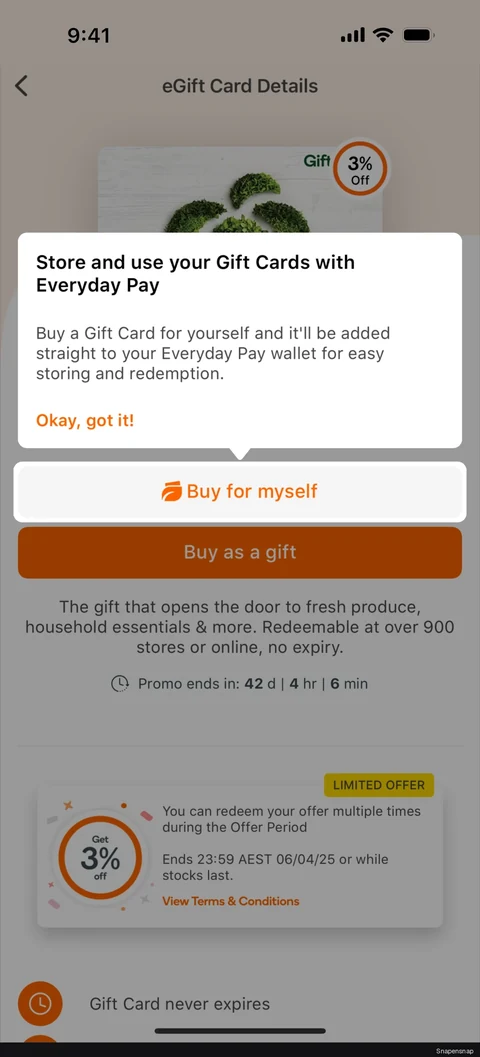 Сценарий: E-gift card details 2