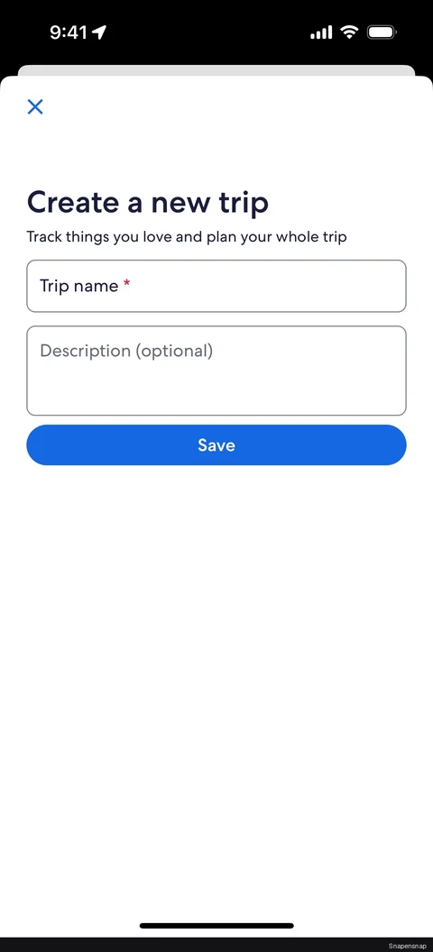 Создание trip 2