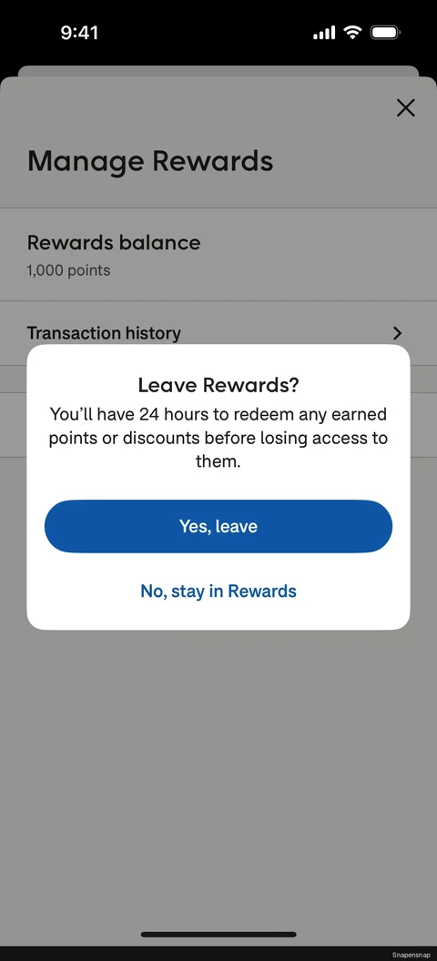 TODO:RU:Leaving a rewards program 2