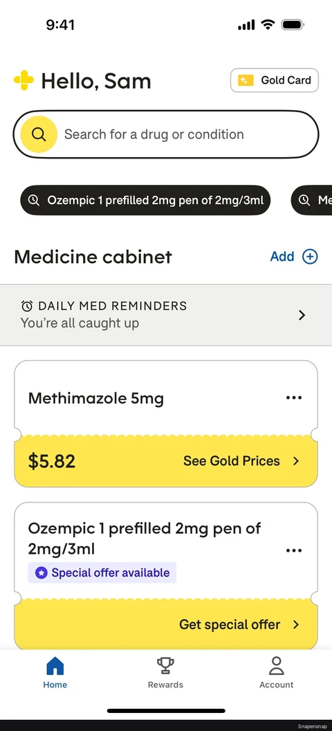 TODO:RU:Marking a medicine as taken 2