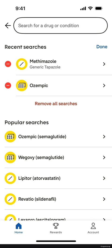 TODO:RU:Removing a recently searched item 2