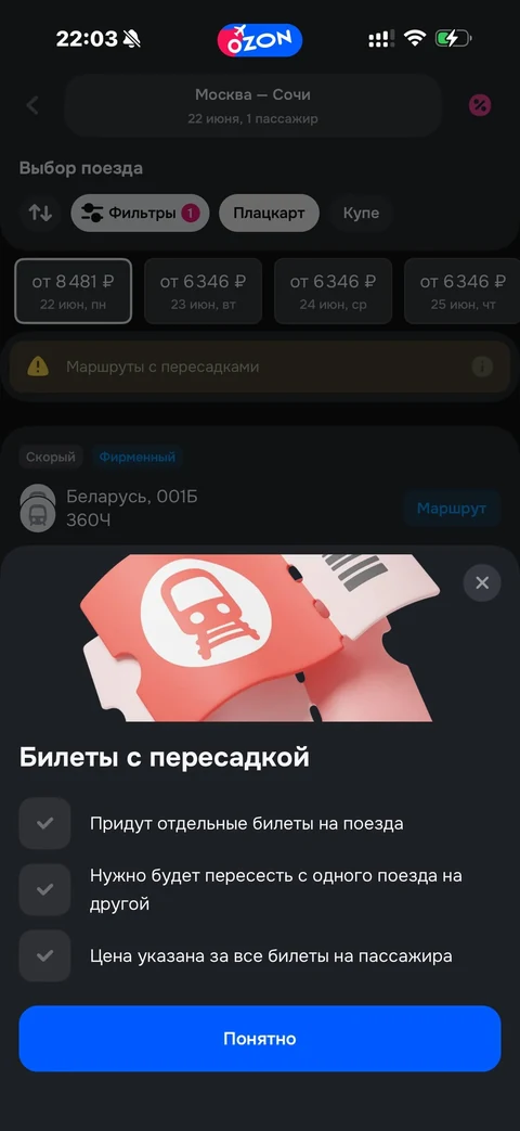 Ozon travel · ЖД · 144