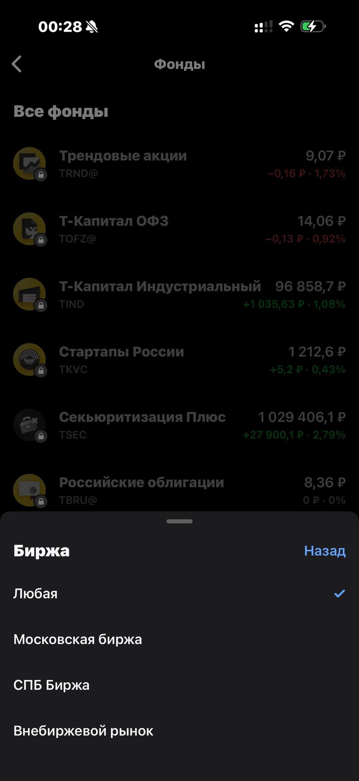 Т-Инвестиции · Фонды · 588