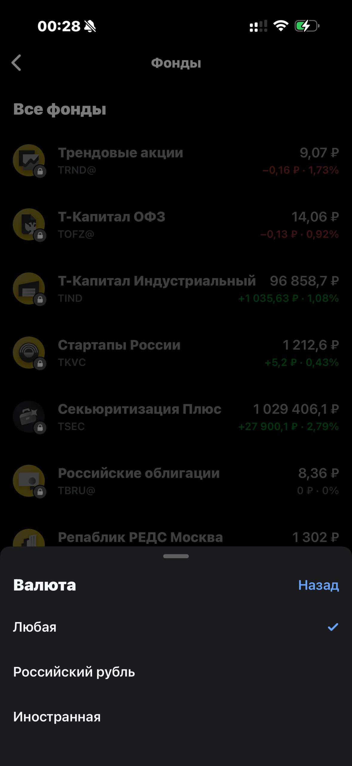 Т-Инвестиции · Фонды · 586