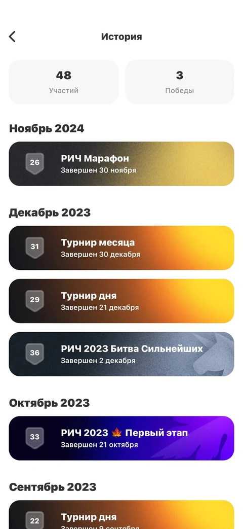 Т-Инвестиции · Турниры · 181