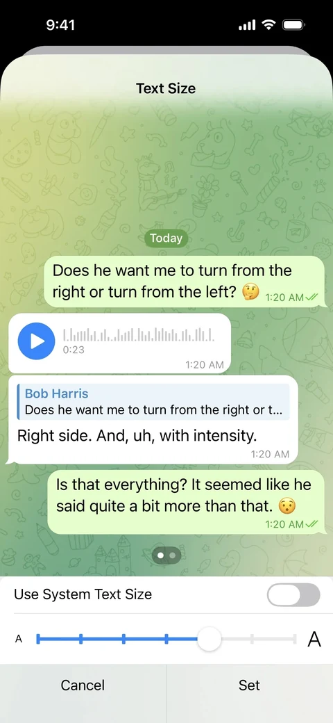 Telegram 284