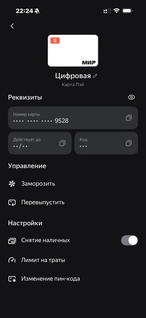 Яндекс Пэй · Счет · 149