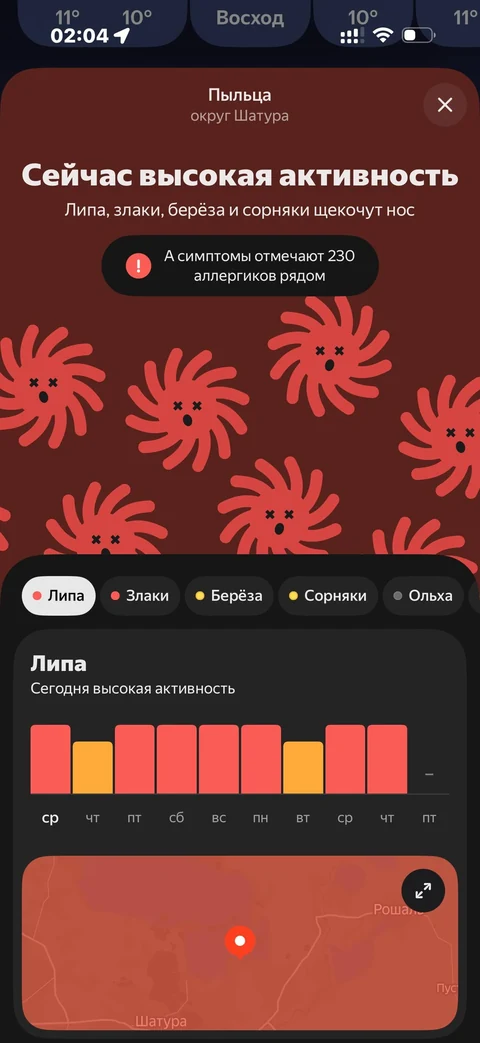 Яндекс Погода · Галерея · 14